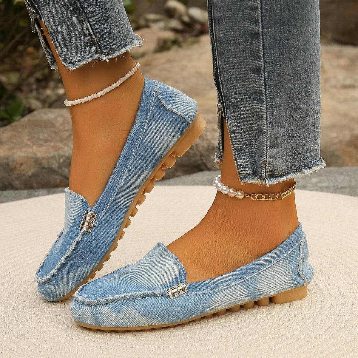 Elegant round toe loafers - Love Salve
